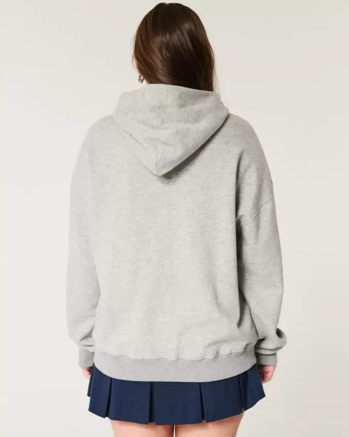 Överdimensionerad fotbollsgrafisk hoodie Överdimensionerad fotbollsgrafisk hoodie