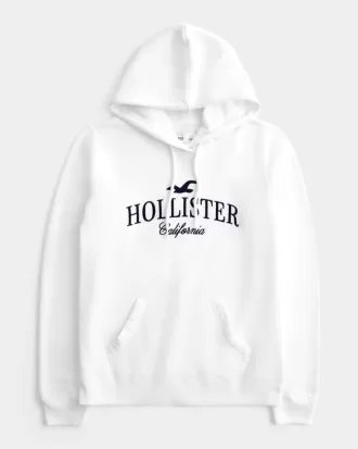 Överdimensionerad logografisk hoodie