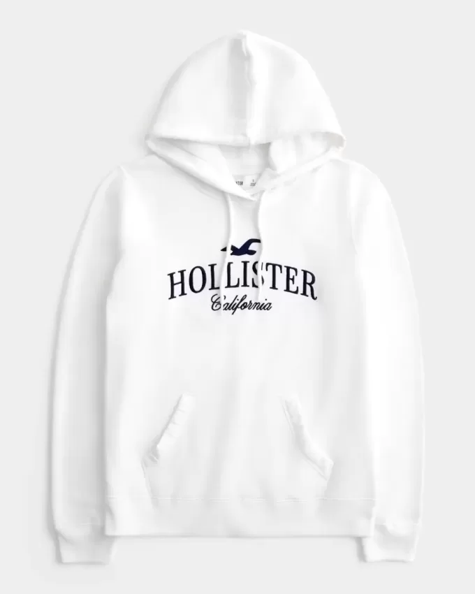 Överdimensionerad logografisk hoodie Överdimensionerad logografisk hoodie