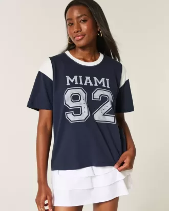 Överdimensionerad Miami Graphic Tee