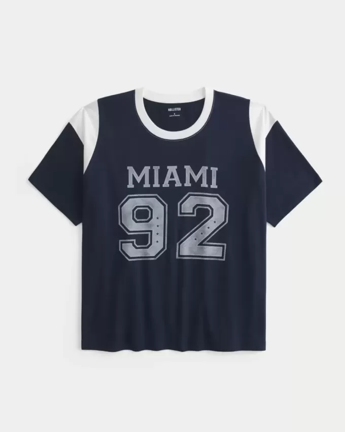 Överdimensionerad Miami Graphic Tee Överdimensionerad Miami Graphic Tee