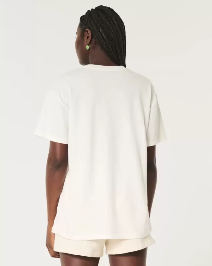Överdimensionerad Saint Thomas Racquet Club grafisk t-shirt Överdimensionerad Saint Thomas Racquet Club grafisk t-shirt