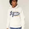 Våffelfodrad Laguna Graphic Surf Crew Graphic Hoodie