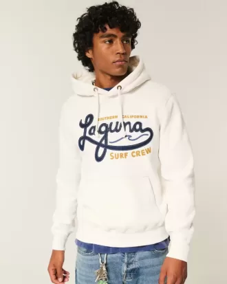 Våffelfodrad Laguna Graphic Surf Crew Graphic Hoodie
