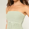 Virkad axelbandslös tröja Tube Top Virkad axelbandslös tröja Tube Top