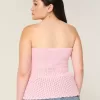 Virkad axelbandslös tröja Tube Top Virkad axelbandslös tröja Tube Top