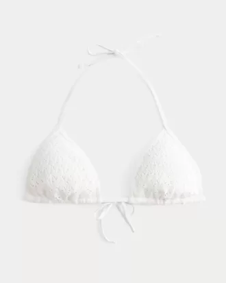 Virkad paljett Triangel Bikinitopp
