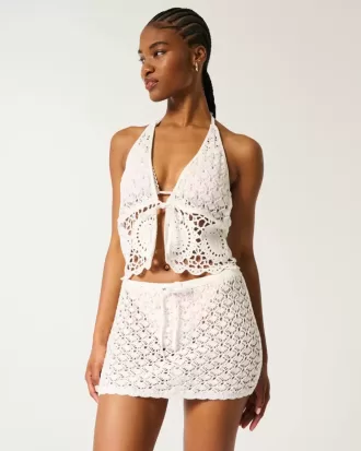 Virkad Pull-On Cover Up-kjol