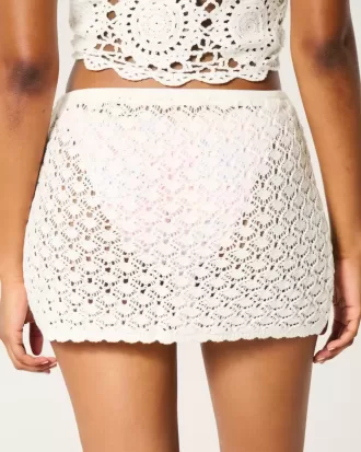 Virkad Pull-On Cover Up-kjol