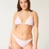 Virkad stil blandad bikinibotten med höga ben Virkad stil blandad bikinibotten med höga ben