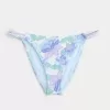 Virkad stil blandad bikinibotten med höga ben Virkad stil blandad bikinibotten med höga ben