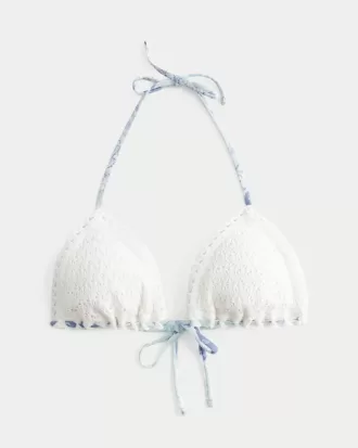 Virkad Triangel Bikinitopp