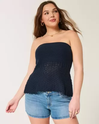 Virkad tröja Tube Top