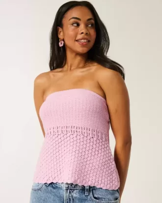 Virkad tröja Tube Top