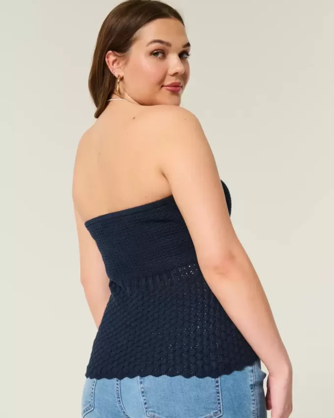 Virkad tröja Tube Top Virkad tröja Tube Top