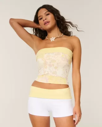 Vändbara stickade shorts