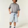 Washed Baggy Crop Crew T-shirt Washed Baggy Crop Crew T-shirt