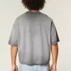 Washed Baggy Crop Crew T-shirt Washed Baggy Crop Crew T-shirt