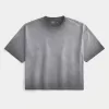 Washed Baggy Crop Crew T-shirt Washed Baggy Crop Crew T-shirt