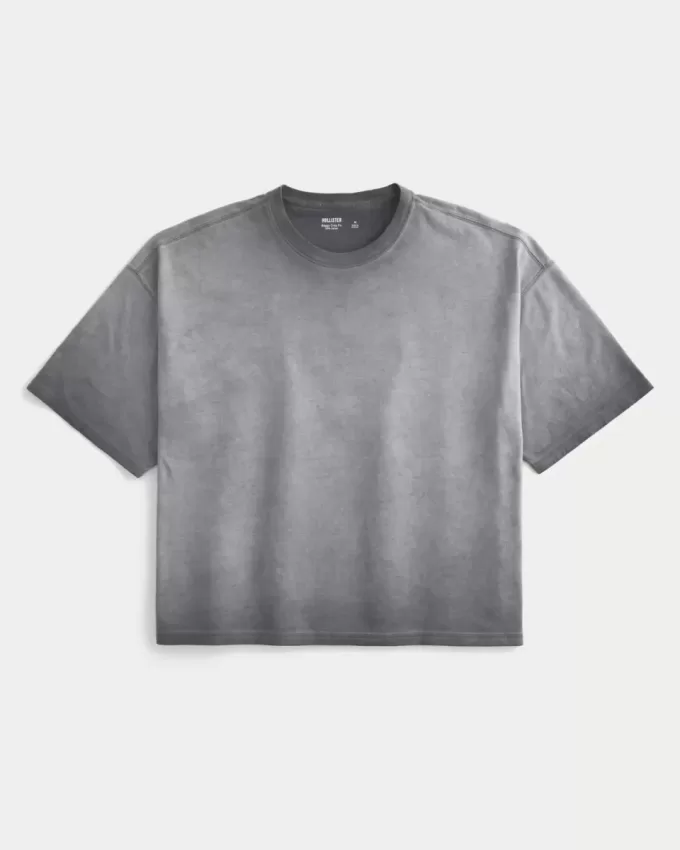 Washed Baggy Crop Crew T-shirt Washed Baggy Crop Crew T-shirt