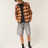 Washed Black Denim Baggy Painter Shorts Washed Black Denim Baggy Painter Shorts