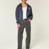 Washed Black Logo Graphic Baggy Jeans Washed Black Logo Graphic Baggy Jeans