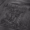 Washed Black Logo Graphic Skater Baggy Jeans Washed Black Logo Graphic Skater Baggy Jeans