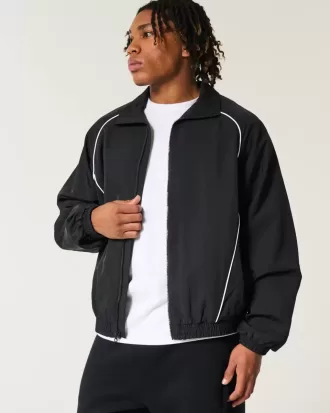 Zip-Up Windbreaker Jacka